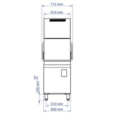 Fagor EVO-CONCEPT CO-142HRSBDD Pass-through Dishwasher