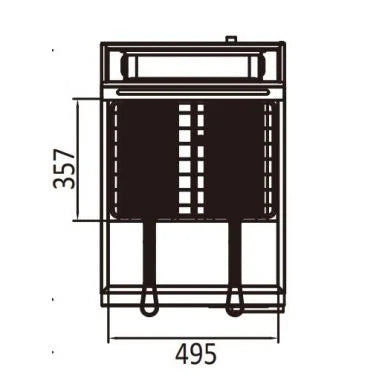 COOKRITE ATFS-75 5 TUBES GAS DEEP FRYER