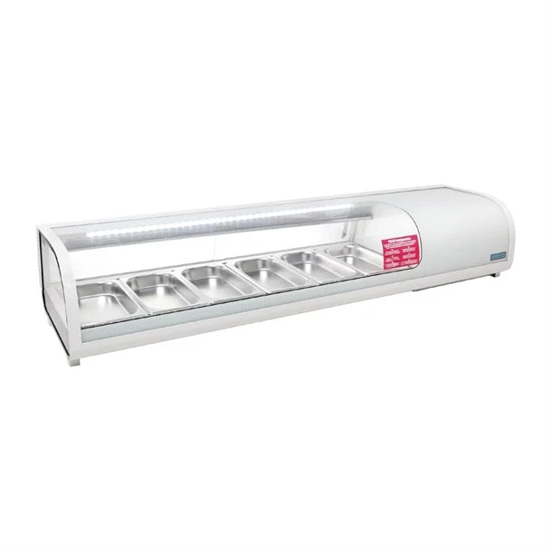 Polar G-Series Energy Efficient Tapas Display Fridge - 190W. Width: 1529mm