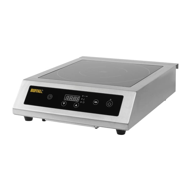 Apuro Heavy Duty Induction Hob 3kW - 3kW. 15 Amp. Single zone. Digital control