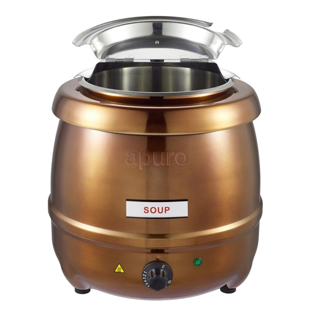 Apuro Soup Kettle Copper Finish - Capacity: 10Ltr