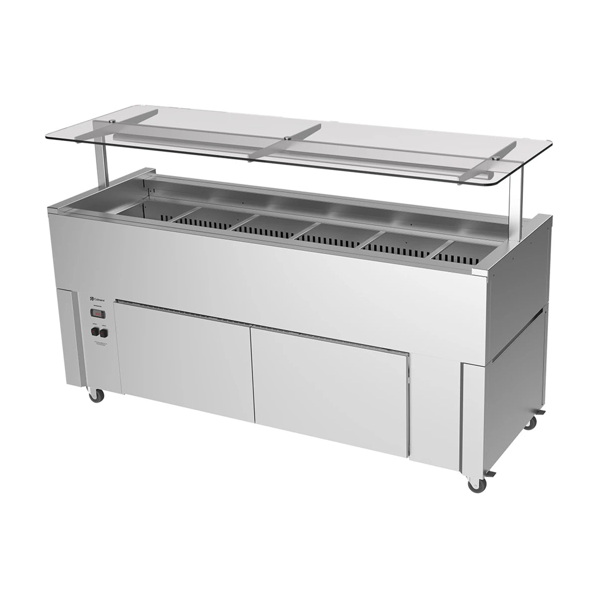 Culinaire Slimline Mobile Refrigerated Island Buffet With Gantry