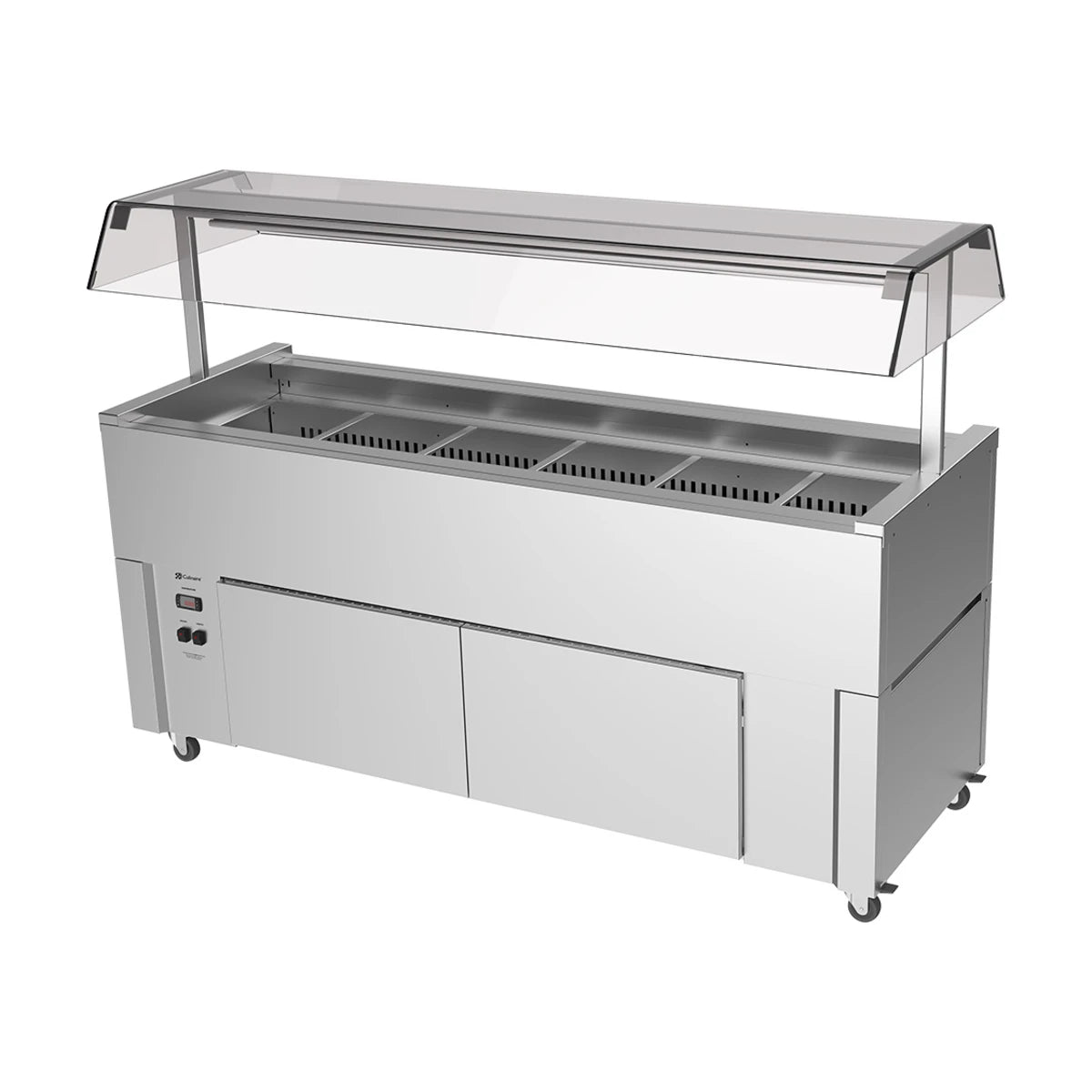 Culinaire Slimline Mobile Refrigerated Island Buffet With Gantry