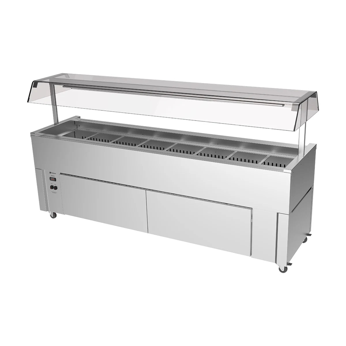 Culinaire Slimline Mobile Refrigerated Island Buffet With Gantry