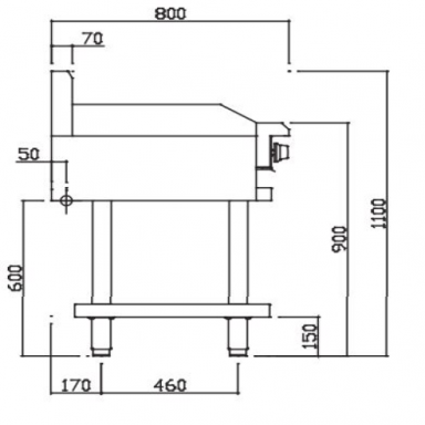 Luus CS-12C Professional Series 1200 Wide Chargrills