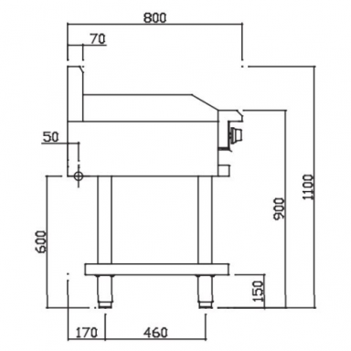 Luus CS-3P Professional Series 300 Wide Griddles