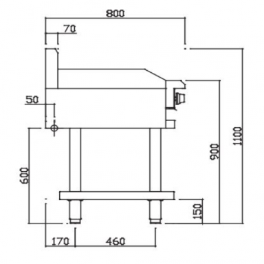Luus CS-6C Professional Series 600 Wide Chargrills