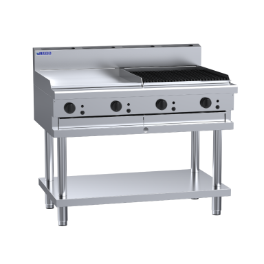 Luus CS-12P, CS-9P3C, CS-6P6C 1200mm Wide Professional Grill With Shelf 72mj