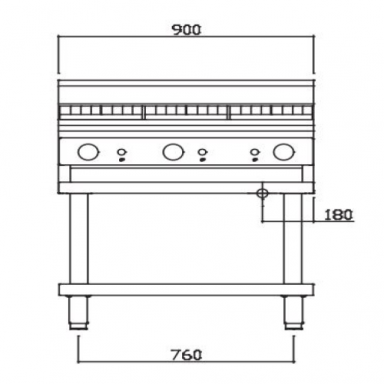 Luus CS-9C Professional Series 900 Wide Chargrills