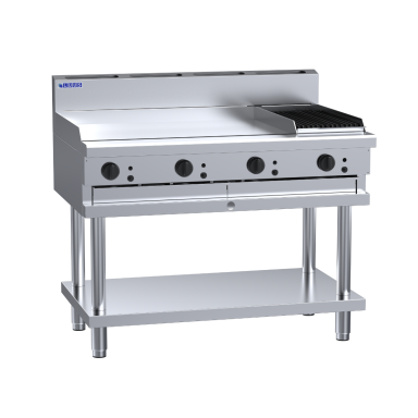 Luus CS-12P, CS-9P3C, CS-6P6C 1200mm Wide Professional Grill With Shelf 72mj