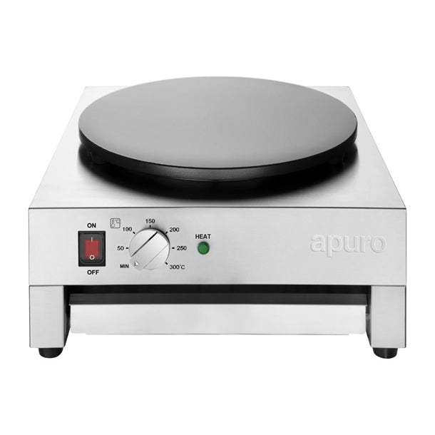 Apuro Crepe Maker - 3kW. Plate diameter: 400mm