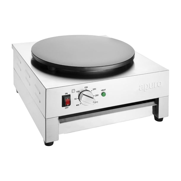 Apuro Crepe Maker - 3kW. Plate diameter: 400mm