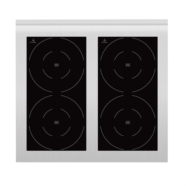 Apuro Freestanding 4 Zone Induction Hob - 4x 3.5kW. Three Phase 400V.