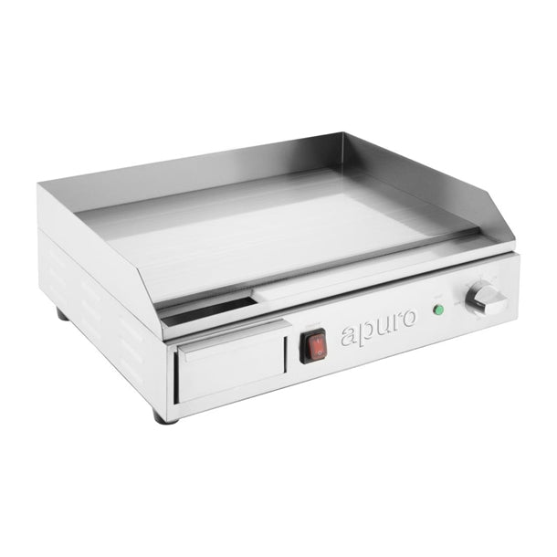 Apuro Steel Plate Electric Griddle - 2.2kW. Cooking area: 525x330mm