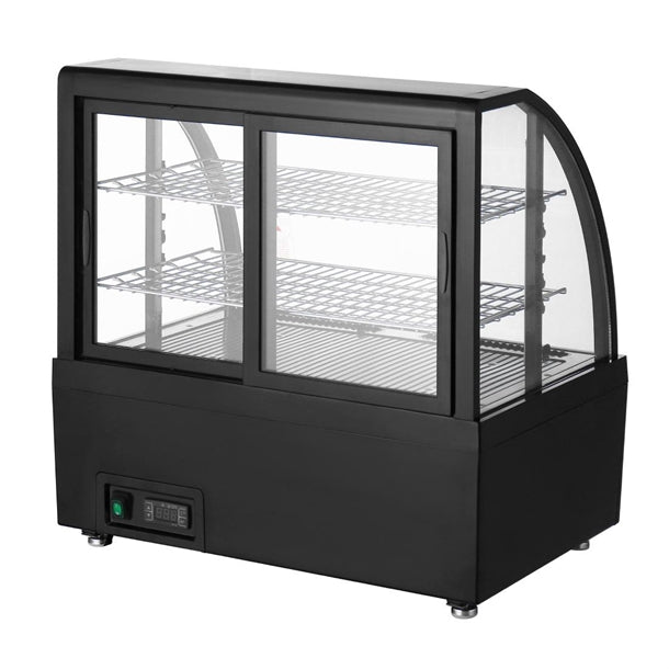Polar C-Series Countertop Display Fridge 100Ltr Black - Width: 705mm. 105W.