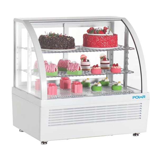 Polar C-Series Countertop Display Fridge 100Ltr White - Width: 705mm. 105W.