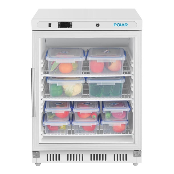 Polar C-Series Under Counter White Display Fridge - 150Ltr - 150W | White finish | R600a