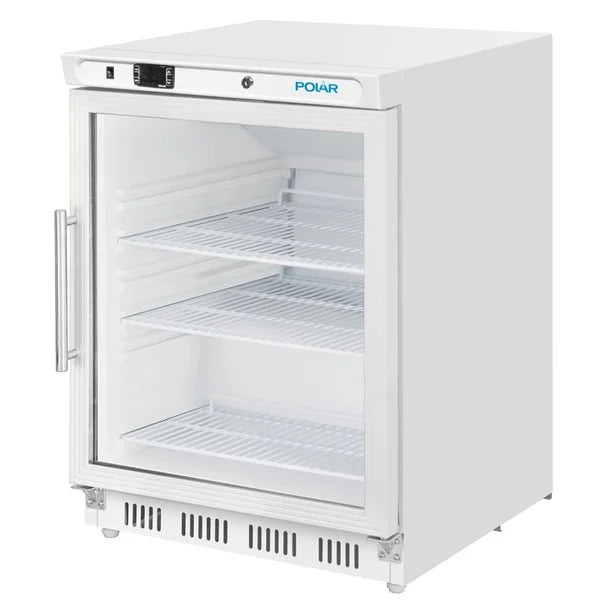 Polar C-Series Under Counter White Display Fridge - 150Ltr - 150W | White finish | R600a