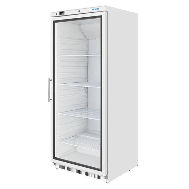 Polar C-Series Upright Display Fridge 600Ltr White - 185W | White finish | R600a