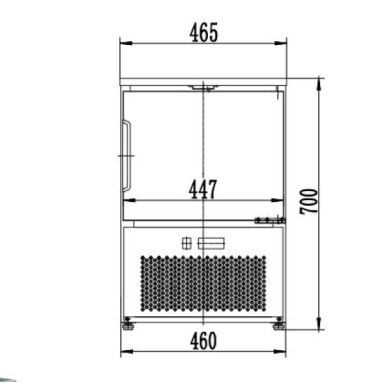 Thermaster D-GT3 33L 3 Tray Blast Chiller 465x678x701mm 500W/10A