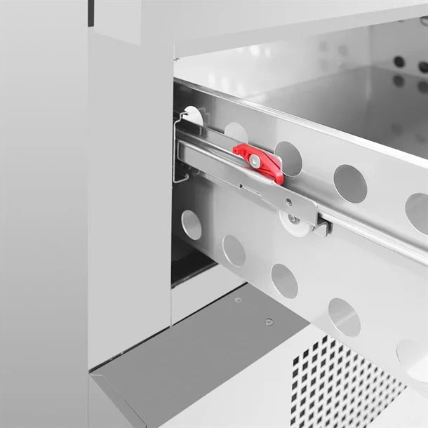 Polar U-Series Double Drawer Dual Temperature Counter Fridge Freezer 4xGN - 460W. Capacity: 4x 1/1GN. R290