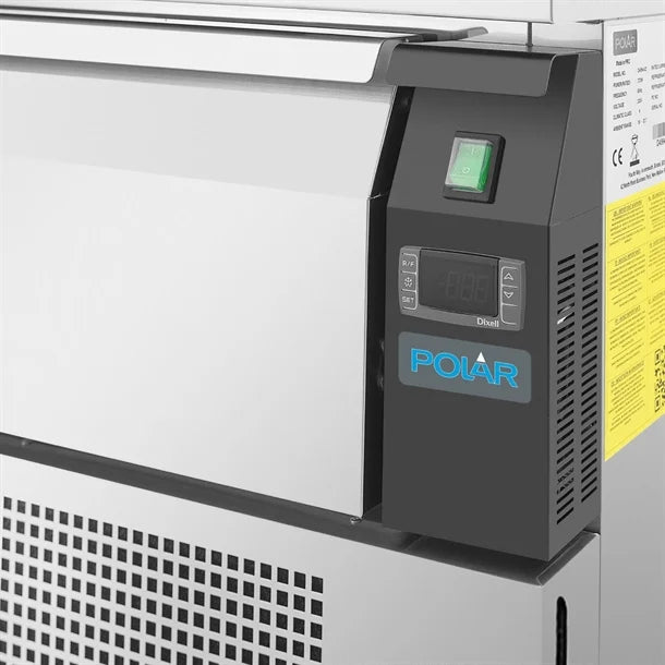 Polar U-Series Double Drawer Dual Temperature Counter Fridge Freezer 6xGN - 500W. Capacity: 6x 1/1GN. R290