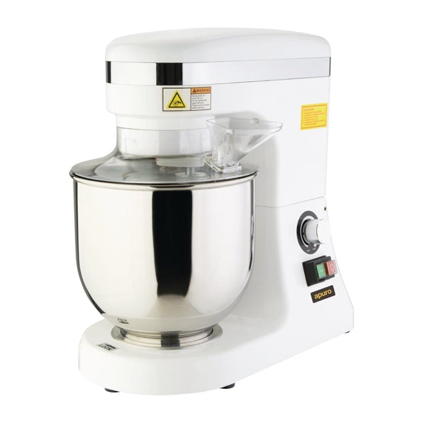 Apuro 7Ltr White Planetary Mixer - 270W. Capacity: 7 Ltr