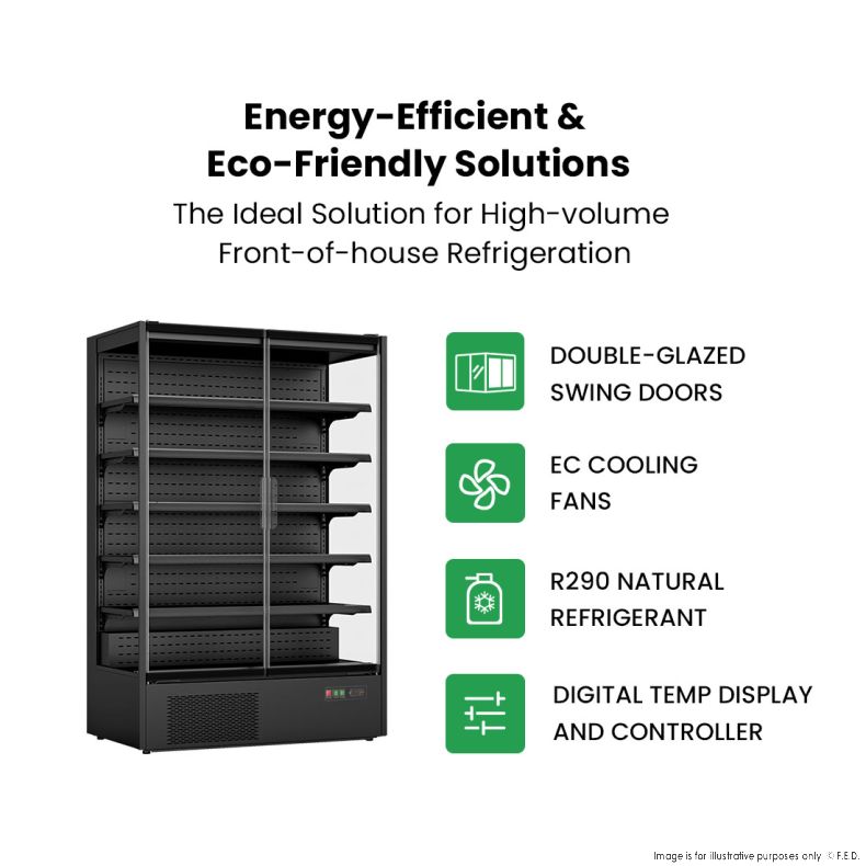 Thermaster Supermarket Panorama 2 Door Chiller Display - DC-125B - Catering Sale