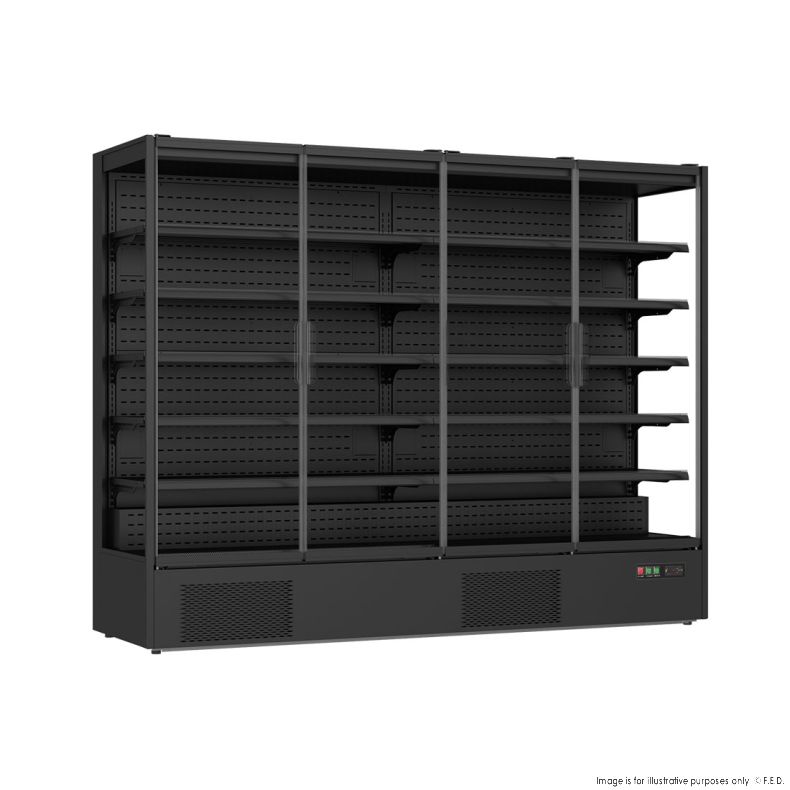 Thermaster DC-250B Supermarket Panorama 4 Door Chiller Display 2585L 2560mmW