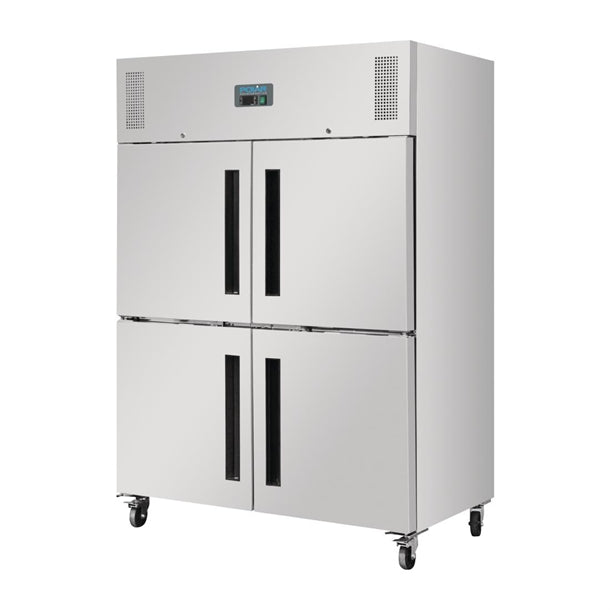 Polar G-Series 2 Stable Door Upright Fridge 1200Ltr Stainless Steel - 600W. Total usable capacity: 1200 Ltr. R290