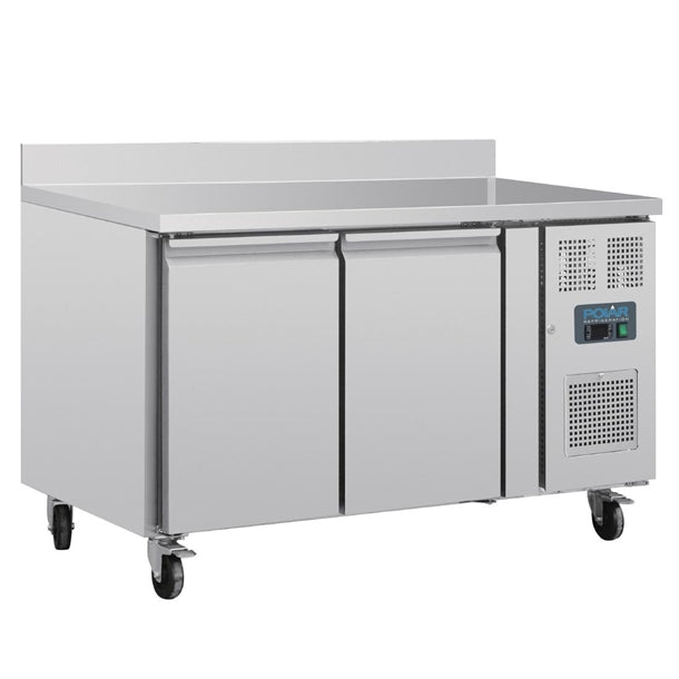 Polar U-Series Double Door Counter Fridge with Upstand 282Ltr - 350W | Total Usable Capacity: 205Ltr | R600a