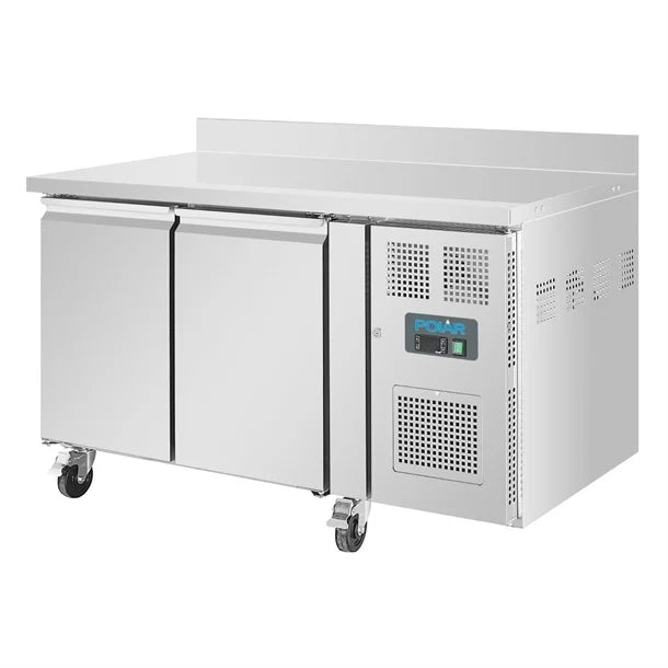 Polar U-Series Double Door Counter Freezer with Upstand 282Ltr - 750W. Total usable capacity: 205 Ltr. R290