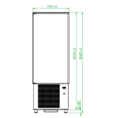 Tecnodom DO20 Blast chiller 20 X 1/1 GN pan capacity