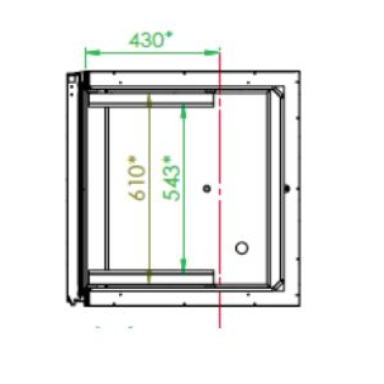 Tecnodom DO3 3 Tray Blast Chiller 3 × 1/1 GN or 600 ×400 EN pans