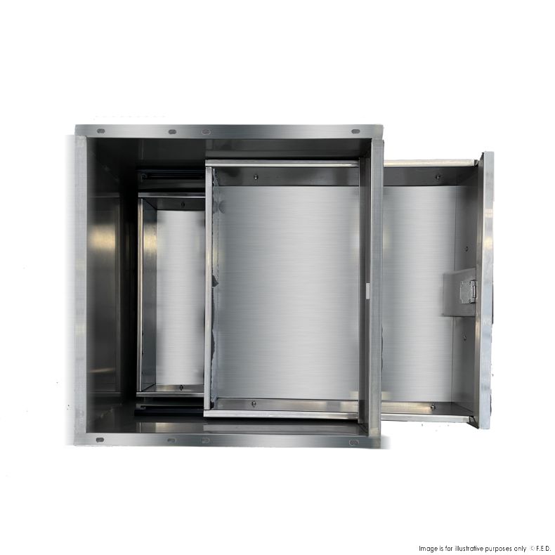 Stainless Steel Double Drawer 480x503x410 DR-02/A