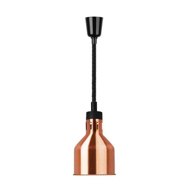 Apuro Retractable Heat Shade Copper Finish - 250W | Cord length: 280-1520mm