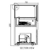 Anvil DSD0001 Single Drawer Showcase