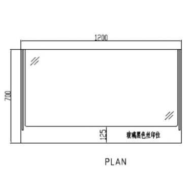 Anvil DSD0002 Double Drawer Showcase
