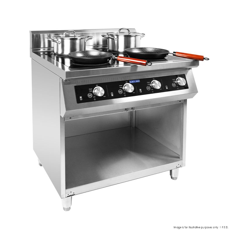 Electmax 700 Series Induction 4-Burner Cooker with Splashback EIC7-800P