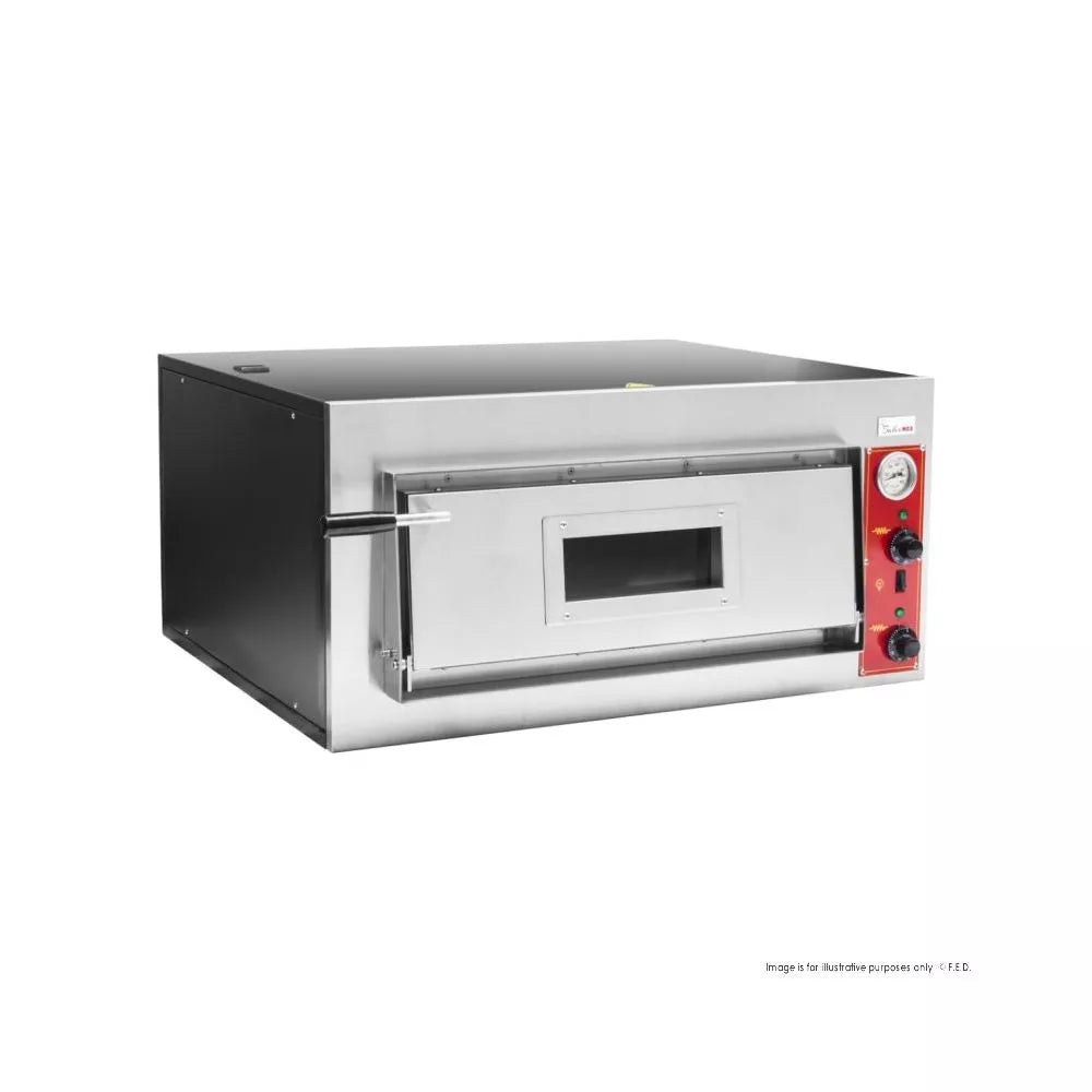 Baker Max EP-2-1E Black Panther Pizza Deck Oven (5.9A) - 4.2kW