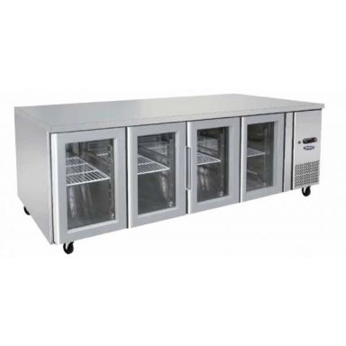 Atosa f Two Door Glass Under Bench Fridge 560L 2230(W)