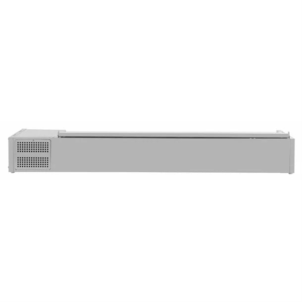 Polar G-Series Countertop Prep Fridge with Lid 8x 1/4GN - 122W. Capacity: 8x 1/4GN. R600a