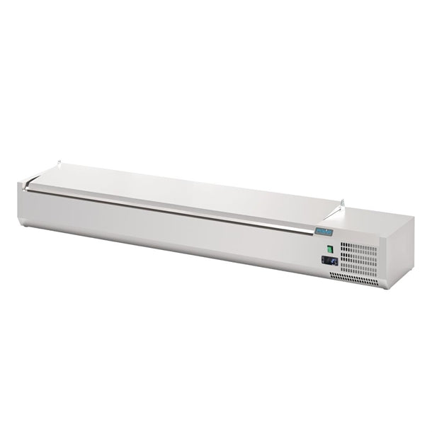 Polar G-Series Countertop Prep Fridge with Lid 8x 1/4GN - 122W. Capacity: 8x 1/4GN. R600a