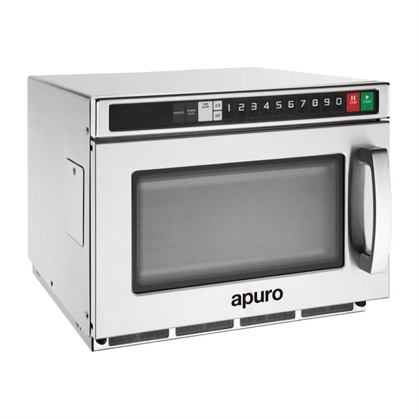 Apuro Heavy Duty Programmable Compact Microwave Oven 1800W 17ltr - 1.8kW. 13A. Capacity: 17Ltr. Programmable