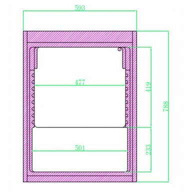 Anvil FBC0200 Single Door Under Bench Fridge S/S