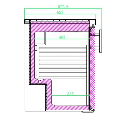 Anvil FBCG1200 Single Glass Door Chiller Underbench