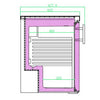 Anvil FBCG1200 Single Glass Door Chiller Underbench