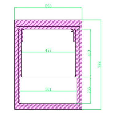 Anvil FBCG1200 Single Glass Door Chiller Underbench