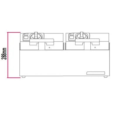 Anvil FFA0002 Fryer Deep Fat Double Pan