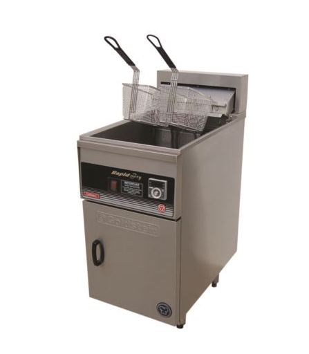 Goldstein FRE18/1DL Electric Single Pan Fryer 2 baskets per pan -  415V / 3ph / 32L / 21kW / 65Kg / W457-D800-H1120 mm